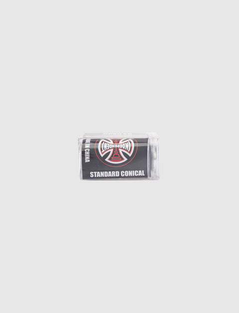 Independent standard conical skateboard bushings in clear packaging on white background