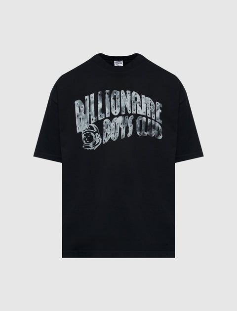 Black men's streetwear t-shirt with Billionaire Boys Club graphic and astronaut helmet logo