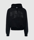 Black streetwear hoodie with Billionaire Boys Club logo, front pocket, and astronaut graphic