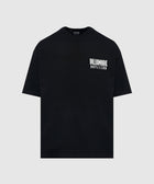 Black men's streetwear t-shirt with white Billionaire Boys Club logo on chest, front view