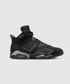 Black and grey high-top men's sneaker with perforated details and visible air sole