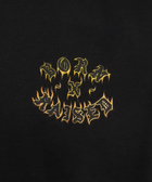 Black streetwear shirt with 'Born x Raised' flame graphic on chest
