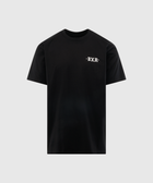 Black streetwear T-shirt with white BXR chest graphic, short sleeves, crew neck