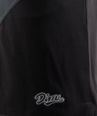 Black mesh streetwear top with Dime script logo embroidered detail