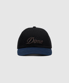 Black and navy streetwear cap with Dime embroidered logo on front