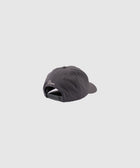 Gray snapback hat with embroidered 'Dime' logo on back, men's streetwear accessory