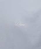 Light grey men's streetwear shirt with white Dime logo embroidery