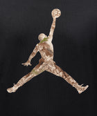 Air Jordan Jumpman earth-tone graphic on black streetwear t-shirt