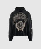 Black streetwear hoodie with bold 'REPRESENT' lettering and England crest graphic on front