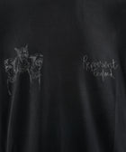 Black streetwear t-shirt with three dog graphic and 'Represent England' text detail